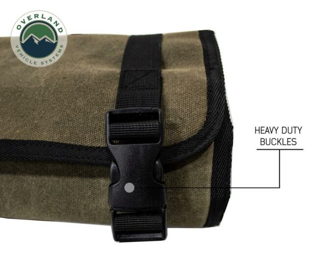 Overland Vehicle Systems Waxed Canvas Rolled First Aid Bag (21109941)