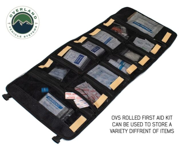 Overland Vehicle Systems Waxed Canvas Rolled First Aid Bag (21109941)