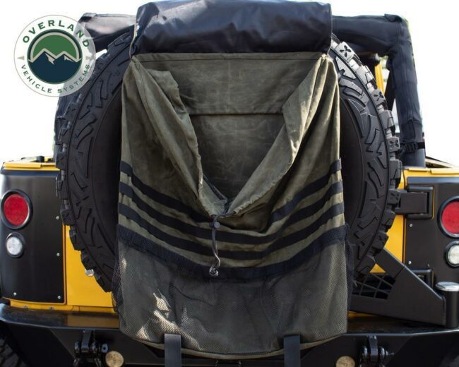 Overland Vehicle Systems Waxed Canvas Spare Tire Trash Bag (21099941)