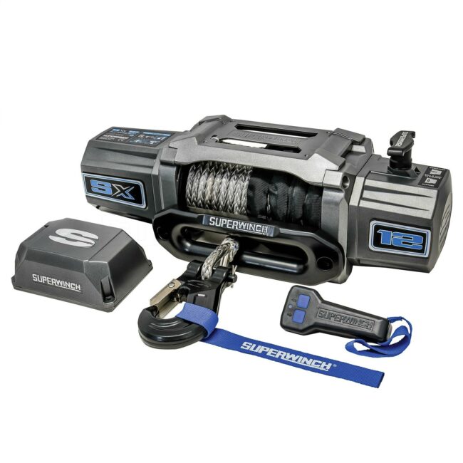Superwinch SX12SR 12V 12,000 lb. Vehicle Recovery Winch Synthetic Rope (1712201)