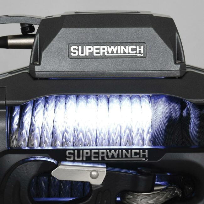 Superwinch SX12SR 12V 12,000 lb. Vehicle Recovery Winch Synthetic Rope (1712201)