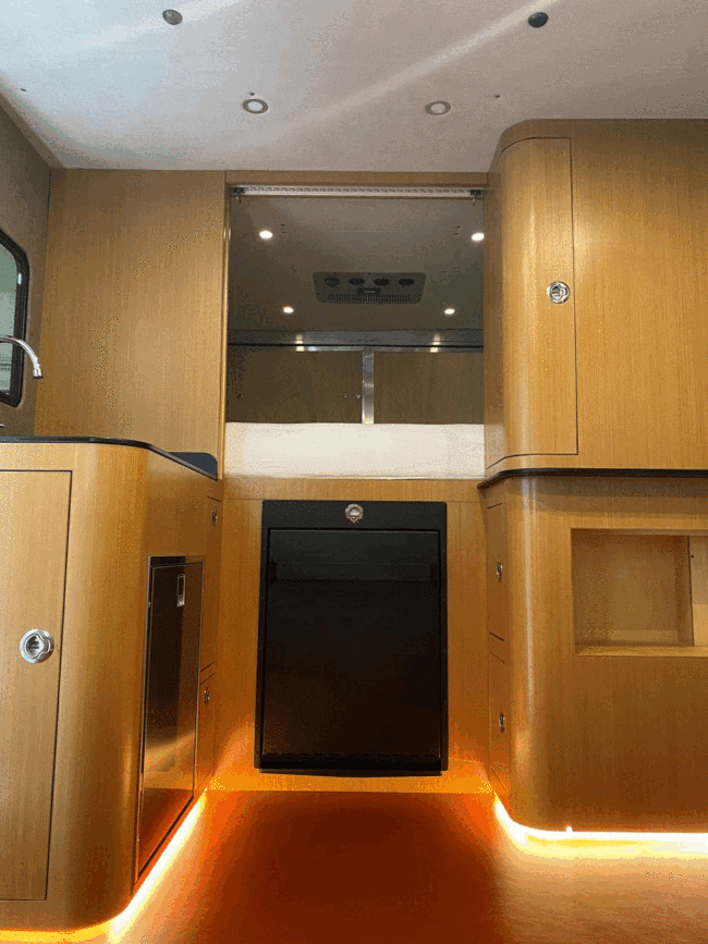 Tetravan Folding Camper Van Shower System with Curtain