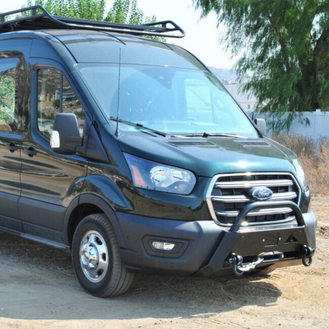 Aluminess Baja Winch Bumper for 2020+ Ford Transit Vans (210548-FS)