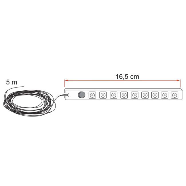 Fiamma F45S Awning Lead Bar LED Light Kit (98655-471)