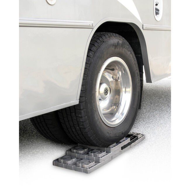 Camco FasTen Vehicle Leveling Blocks XL w/T-Handle 2x2 Grey (Set of 10) (44527)