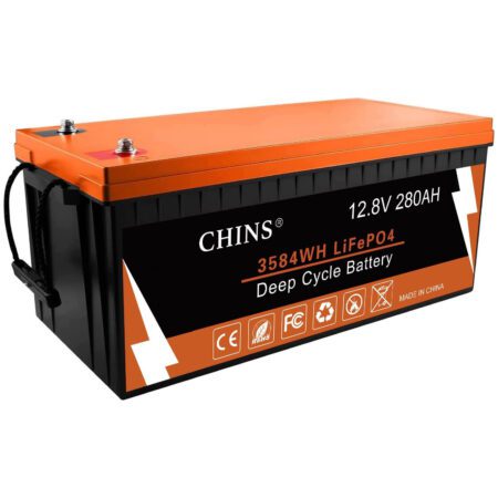 Chins 280ah Smart 128v Lifepo4 Lithium Bluetooth Self Heating Battery W Built In 200a Bms