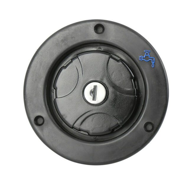 Fiamma 94715-005 Locking Gravity Water Fill Inlet (Black)