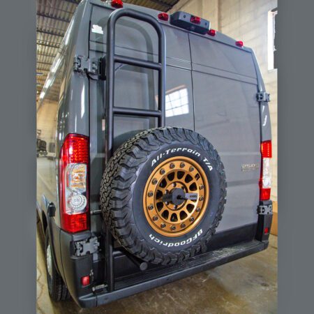 Rover Vans Rear Door Ladder Tire Carrier For Ram Promaster Vans 6