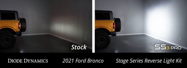Diode Dynamics Stage Series Reverse Light Kit for 2021-2022 Ford Bronco, SS3 Pro (DD7358)