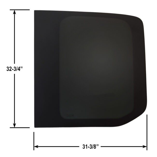 AM Auto FT14-RB P Ford Transit Solid Rear Door Window (Passenger Side)