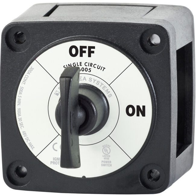 Blue Sea 6005200 M-series Battery Switch On/off Black With Key