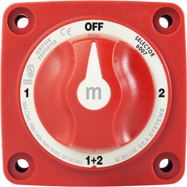 Blue Sea 6007 M-series Battery Switch On/off/on/both With Knob