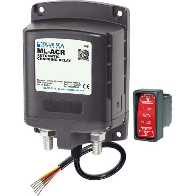 Blue Sea 7620 Ml-acr Automatic Charging Relay 12vdc 500a