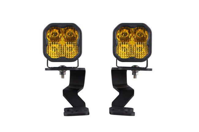 Diode Dynamics Stage Series Ditch Light Kit for 2022 Toyota Tundra, SS3 Sport Yellow Combo (DD7394)