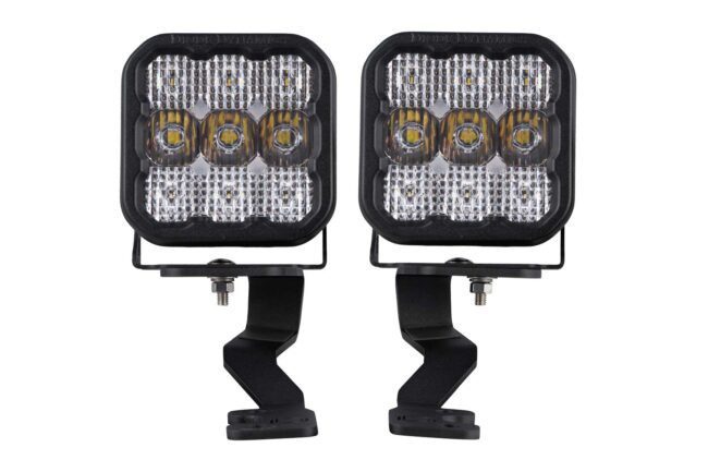 Diode Dynamics Stage Series Ditch Light Kit for 2022 Toyota Tundra, SS5 Sport White Combo (DD7397)