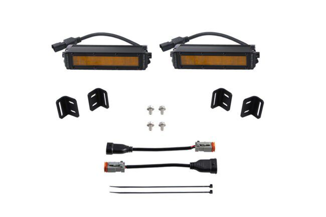 Diode Dynamics SS6 LED Fog Light Kit for 2022 Toyota Tundra, Amber Wide (DD7419)