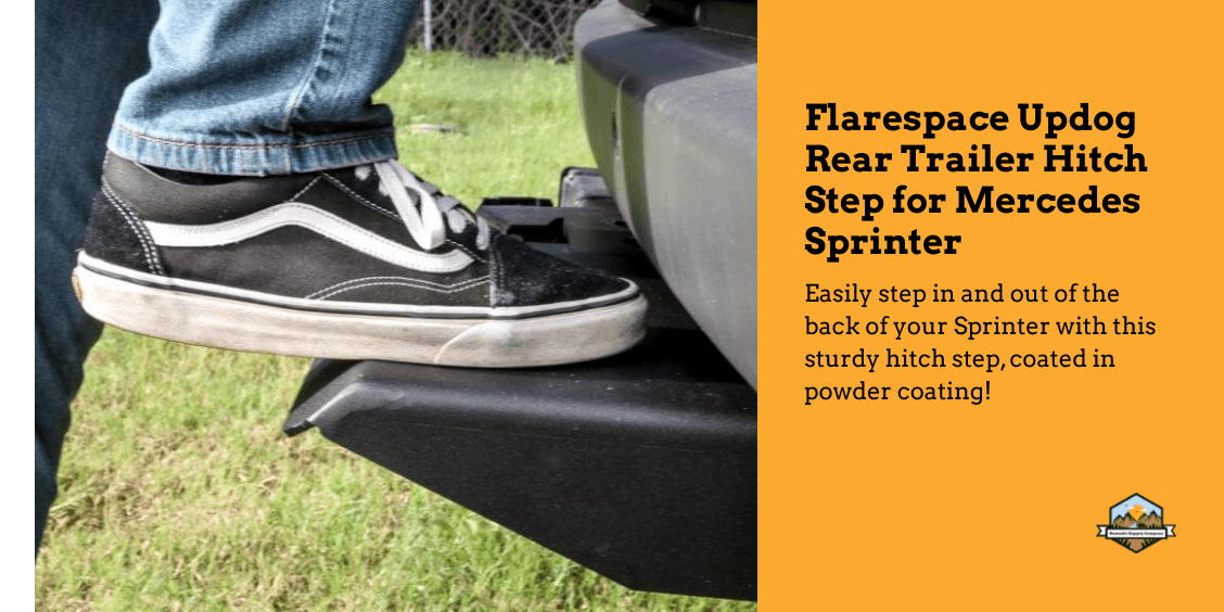 Flarespace Updog Rear Trailer Hitch Step for Mercedes Sprinter
