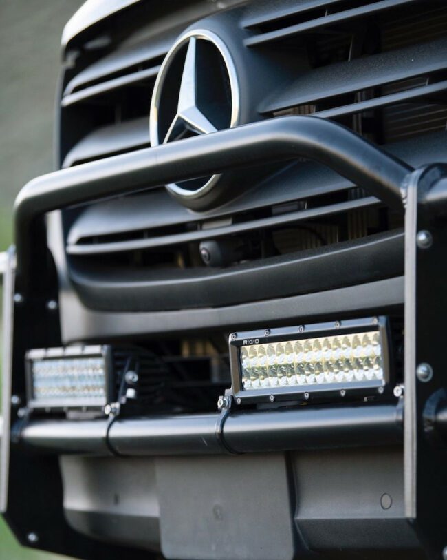 Aluminess Brush Guard/Light Bar for 2019+ Mercedes Sprinter Vans