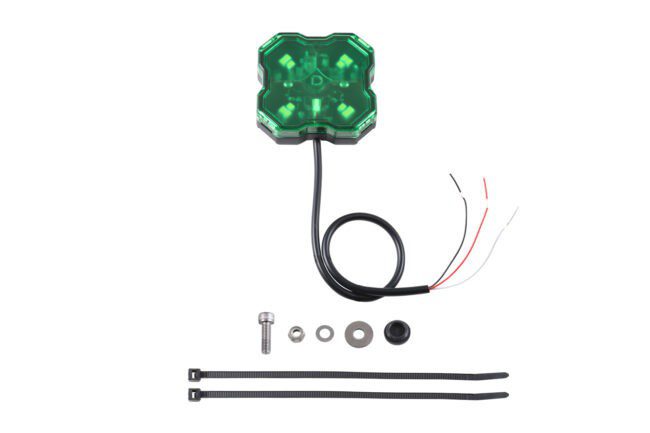 Diode Dynamics DD7432 Stage Series Single-Color LED Rock Light - Green Hookup (Single)