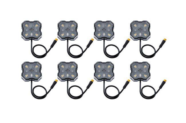 Diode Dynamics DD7452 Stage Series Single-Color LED Rock Light - Green M8 (8-pack)