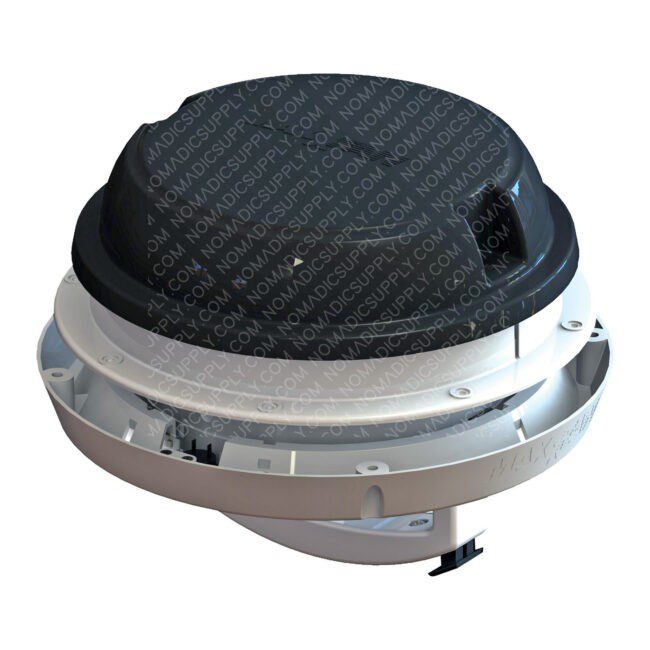 MaxxAir MaxxFan Dome Plus LED Roof Vent Fan Black (00-03810B)