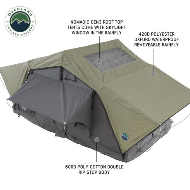 Overland Vehicle Systems Nomadic 3 Standard Roof Top Tent (18439936)