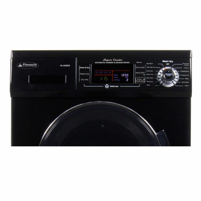 Pinnacle Super Combo Washer:dryer (black) (18 4400 N B) 5