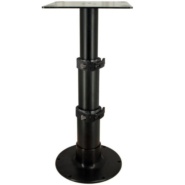 Springfield Marine 12.725"-28" (1660230-BLK) Air-Powered 3-Stage Anodized Black Table Pedestal (1660230-BLK)