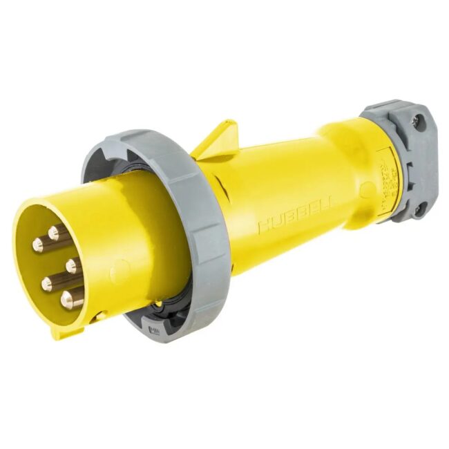 Hubbell M5100P9 100A 30y 120/208v Male Shore Power Plug