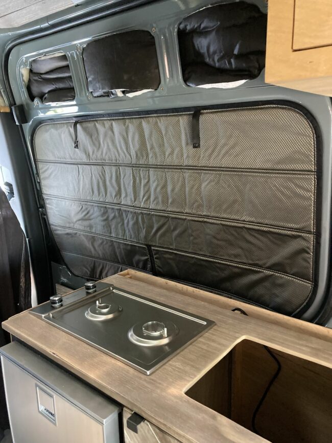Vanmade Gear Sliding Door Window Shade For Mercedes Sprinter Vans 4