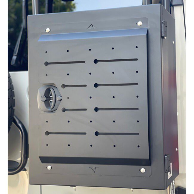 Aluminess Deluxe Universal Camper Van Rear Door Cargo Storage Box Explorer Edition (210700-FS)