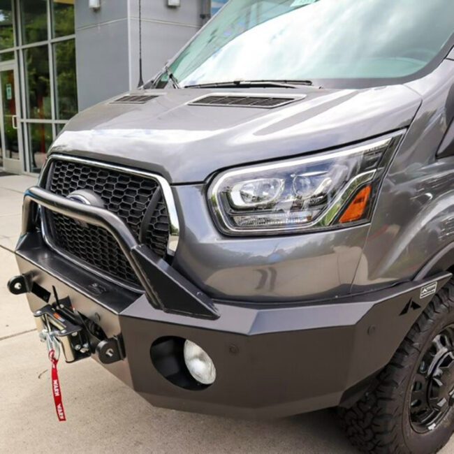 Aluminess Front Winch Bumper for 2020+ Ford Transit Vans