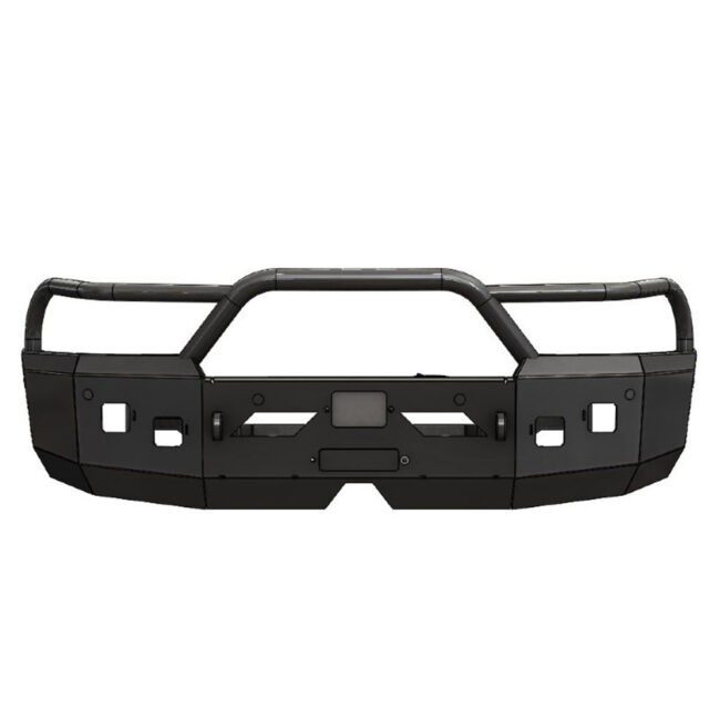 Aluminess Front Winch Bumper for 2020+ Ford Transit Vans With Brush Guard