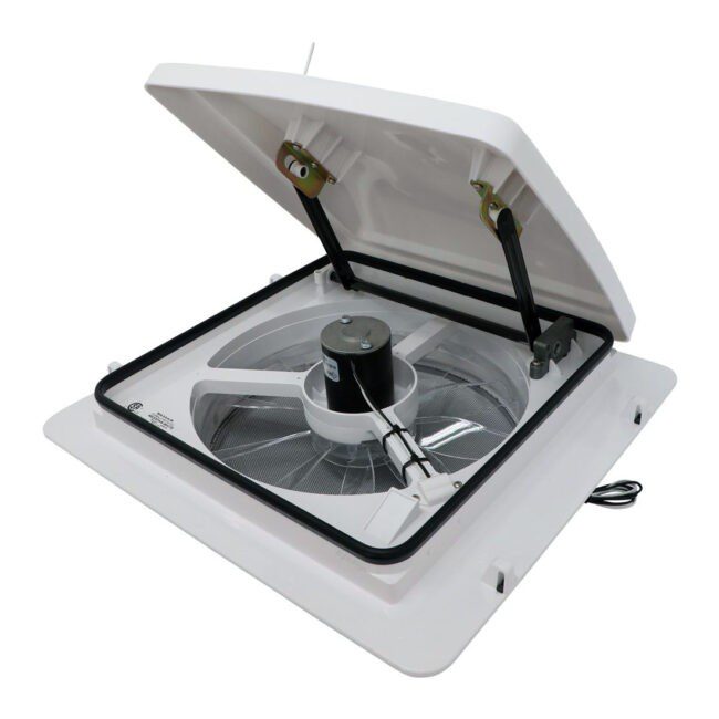 MaxxAir Maxxfan Plus Camper Roof Vent Fan (White) (00-04002K)