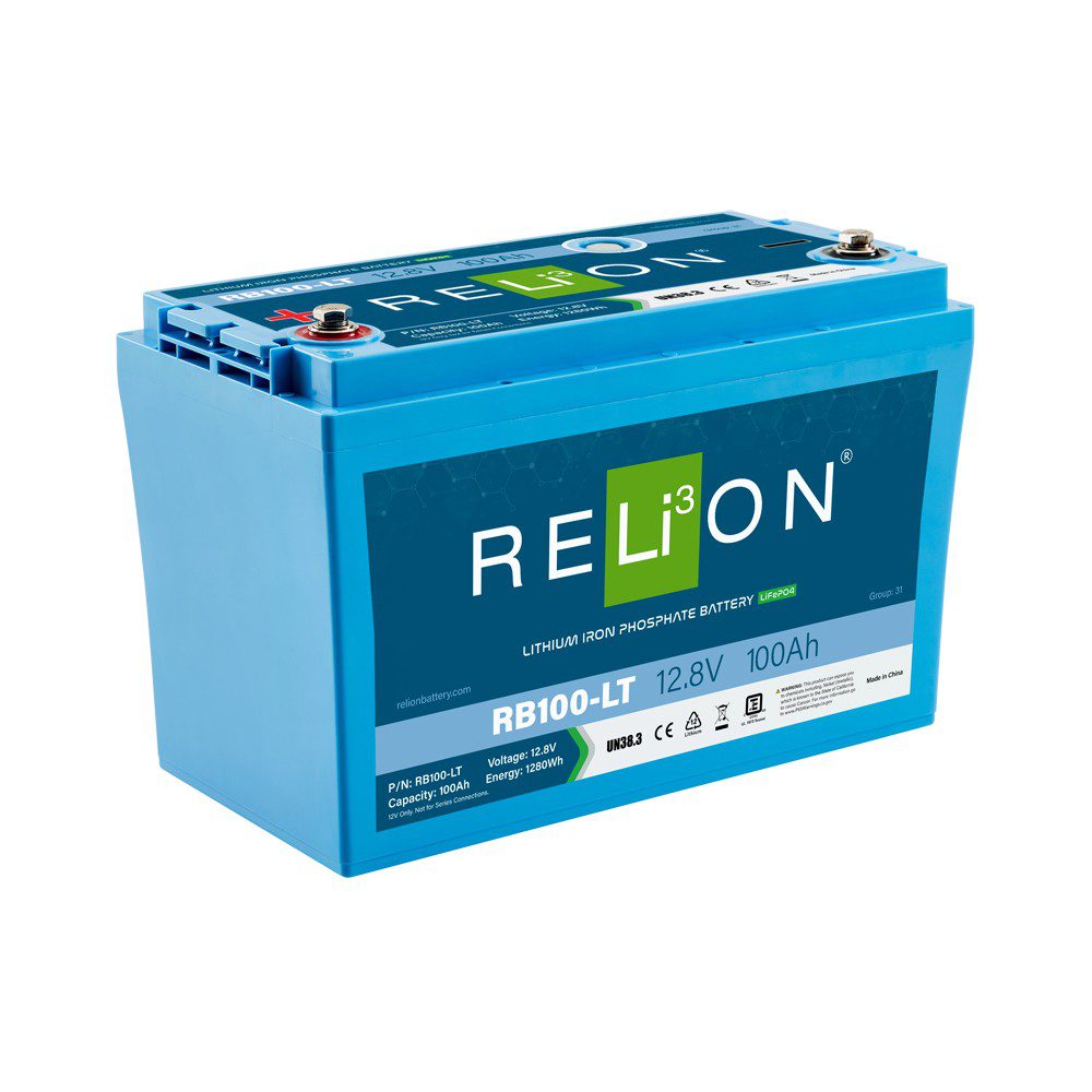 RELiON RB100-LT 12V 100Ah Self-Heating LIFEPO4 Lithium Battery
