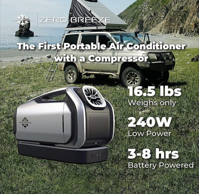 Zero Breeze Mark 2 Battery Powered Portable Air Conditioner