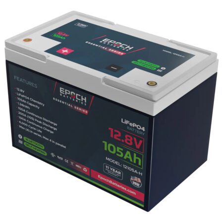 Epoch Batteries 12v 105ah Self Heating Bluetooth Lithium Battery