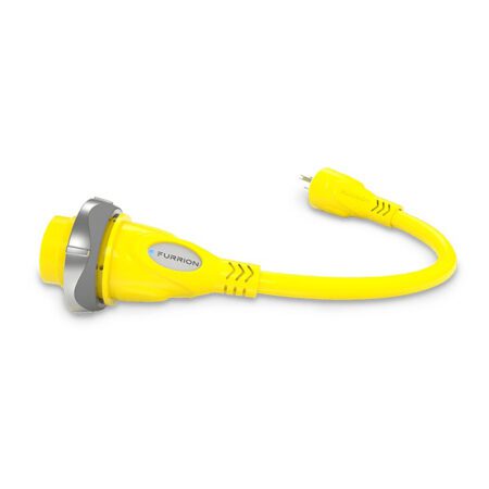 Furrion Pigtail Adapter 50 Amp 125 250v To 15 Amp Yellow