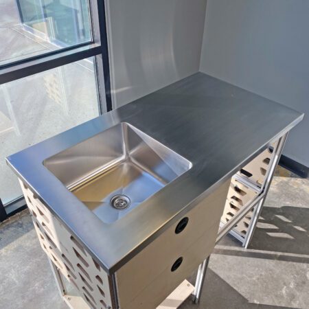 Tetravan Stainless Steel Integrated Galley Sink Countertop 6