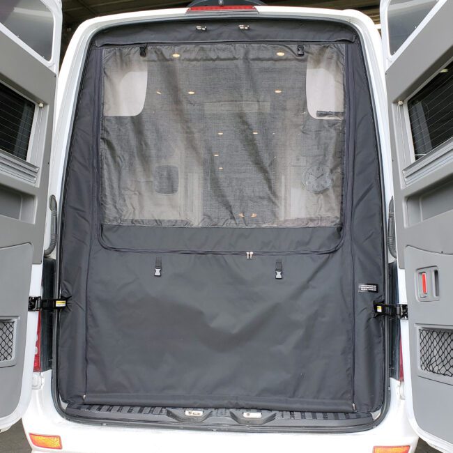Rolef Zippered Camper Van Rear Door Screen For 2007 2018 Mercedes Sprinter Vans 2