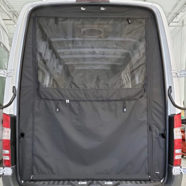 Rolef Zippered Camper Van Rear Door Screen For 2007 2018 Mercedes Sprinter Vans 3