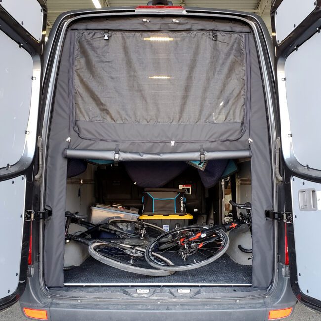 Rolef Zippered Camper Van Rear Door Screen For 2007 2018 Mercedes Sprinter Vans 5