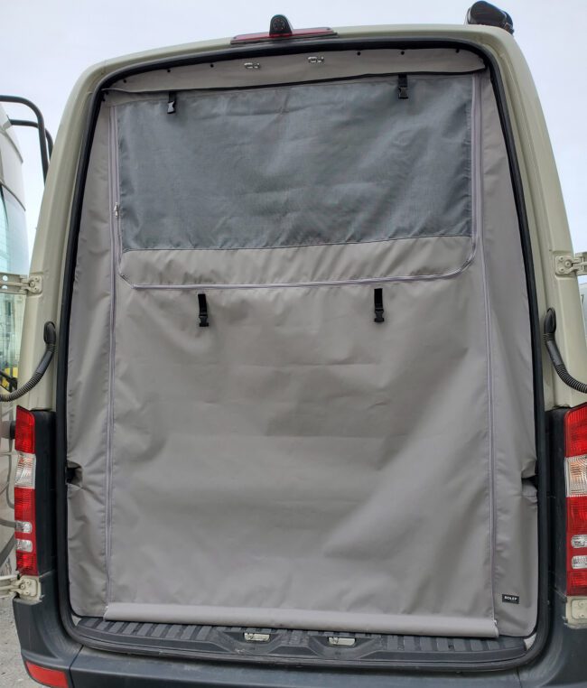 Rolef Zippered Camper Van Rear Door Screen For 2007 2018 Mercedes Sprinter Vans 7