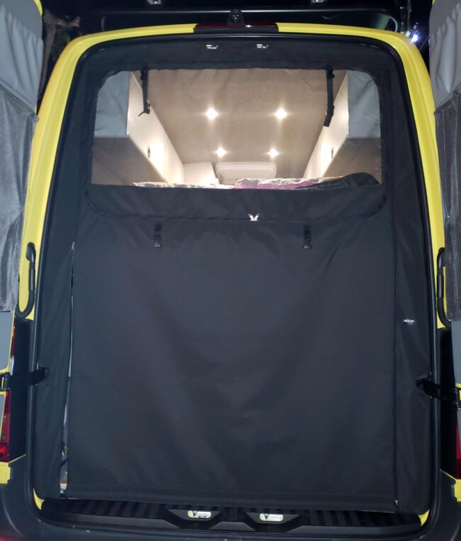 Rolef Zippered Camper Van Rear Door Screen For 2007 2018 Mercedes Sprinter Vans 8