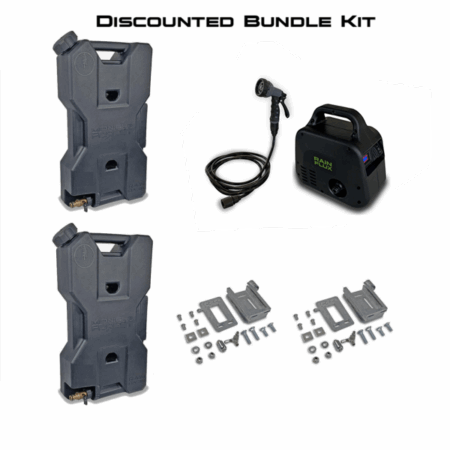 Midnight Forest Rain Basin Dual 2 Gallon Pressurized Water Tank W Rain Flux Shower Kit 1