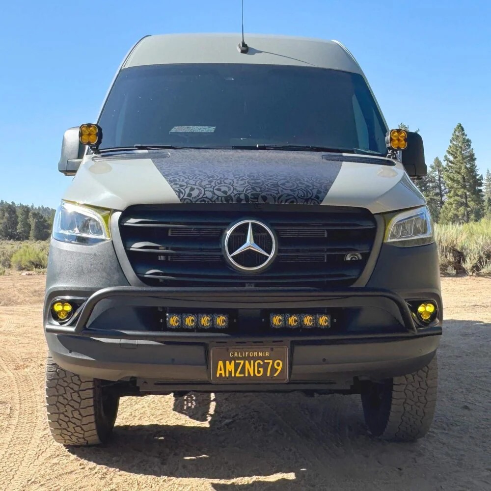 KC Hilites Front Bumper Fog Light Kit for 2019+ Mercedes Sprinter Vans