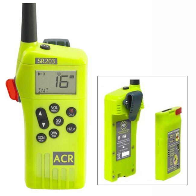 ACR SR203 GMDSS Survival Radio w/Replaceable Lithium Battery (2827)