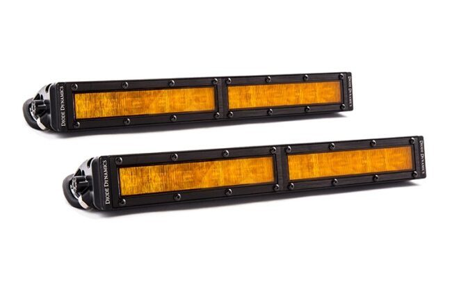Diode Dynamics 12" LED Light Bar Amber Wide (Pair)