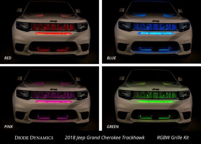 Diode Dynamics RGBW Grille Strip Kit 4pc Multicolor (DD0445)