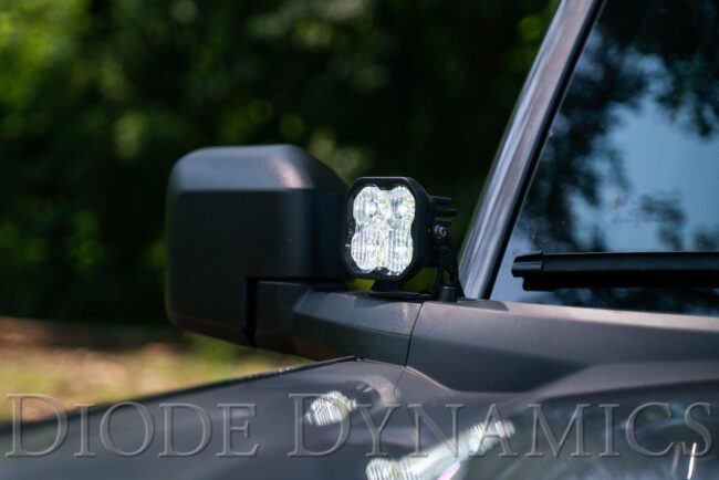 Diode Dynamics SS3 LED A-Pillar/Ditch Light Kit for Ford Bronco Sport (Yellow Combo)